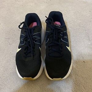 Black and Yellow Athletic Shoes